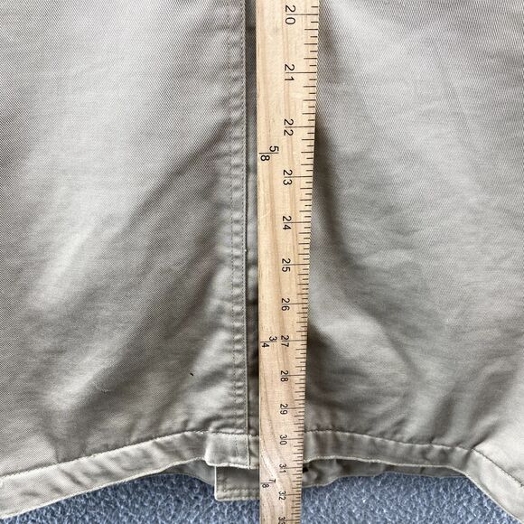 Vintage Gap Pea Coat Trench Jacket Mens Medium Beige Utility Barn Field Academia - Picture 11 of 12